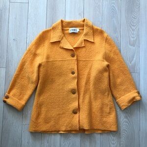 Vintage Emme Canada 100% Wool Textured Shirt Jacket Size L